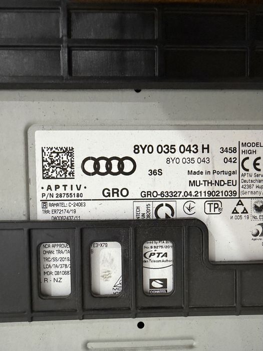 Navigatie / Ceasuri bord / Climatronic Audi A3 8Y 2020-2025