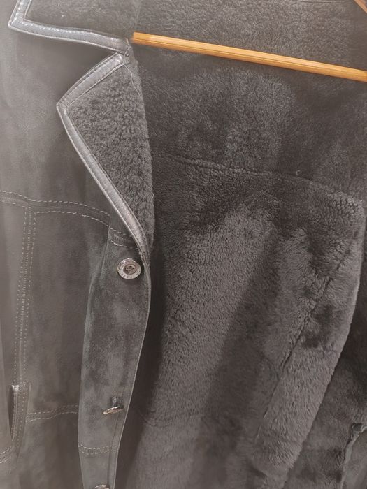 Дубленка мужская черная