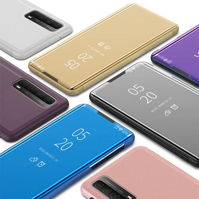 Огледален Смарт Калъф Тефтер за Huawei P Smart 2021 / P40 Lite / E