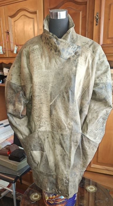 Geaca vintage piele naturala L