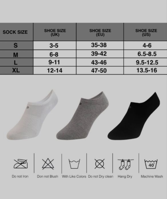Șosete invizibile DuraSocks – Set 4 perechi