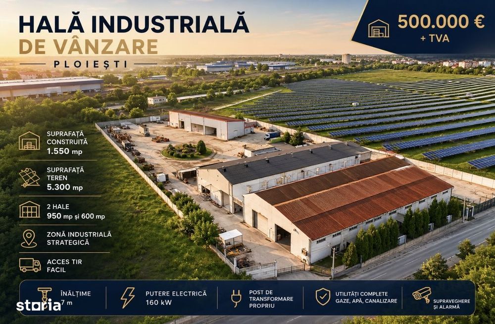 Hală industrială de vânzare – Ploiești |