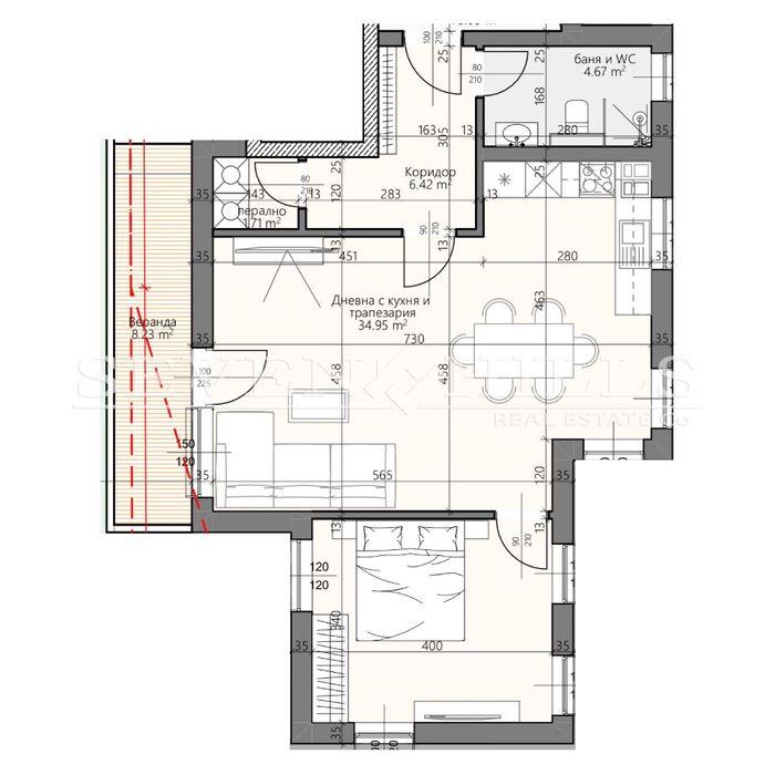 Продава се Двустаен апартамент в Пловдив, Христо Смирненски - 130 кв.м за 862 €/кв.м - Снимка #1