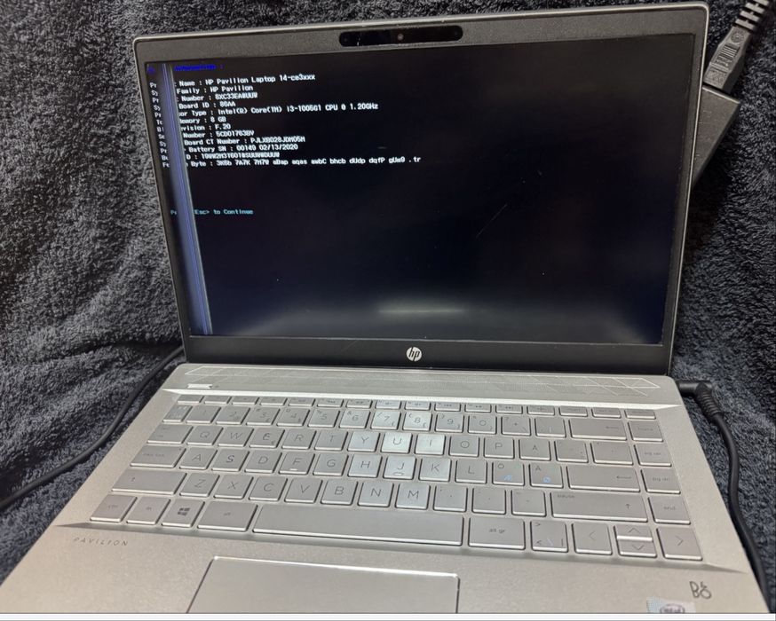 Laptop HP Pavilion - 14-ce3811no Intel® Core™ i3-1005G1