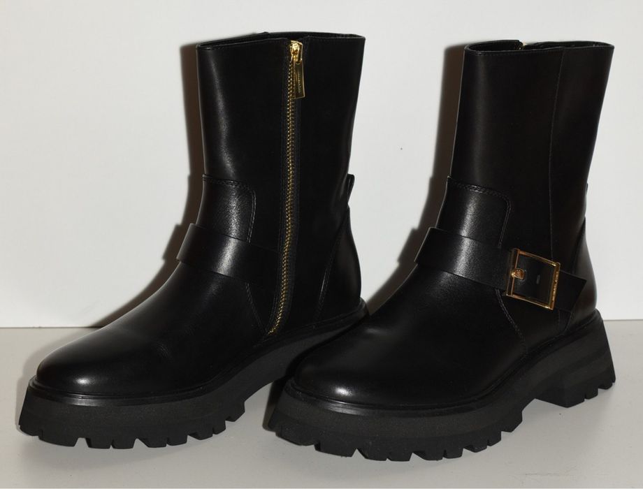 Cizme piele originale Michael Kors Easton Moto - noi cu cutie -  37