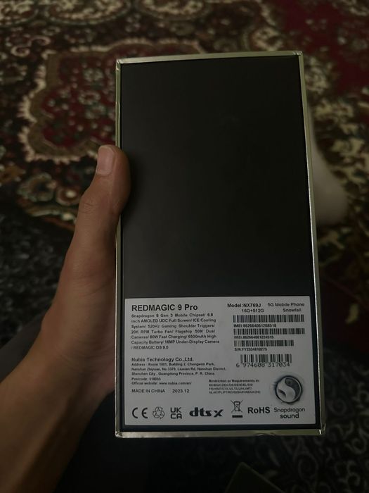 Zte Redmagic 9 pro 16/513 White