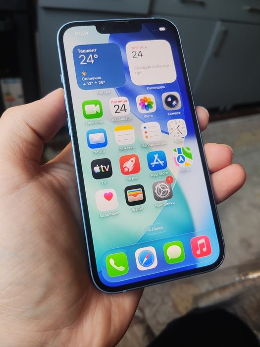 iPhone 14 Blue 128 GB OCHILMAGAN polniy Komplekt arzon narxda