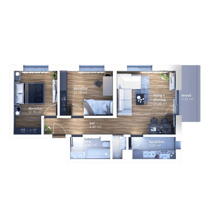 Apartament nou 3 camere decomandate Bd Timisoara Sector 6