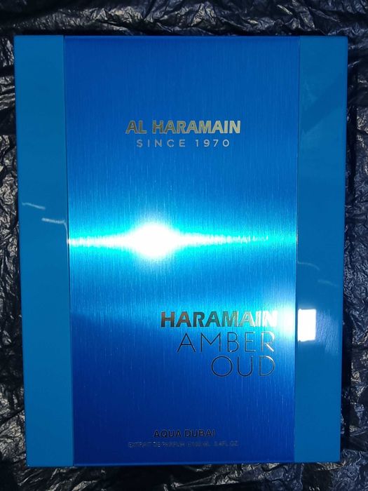 Original atir Al Haramain Amber Oud Aqua Dubai 100 ml