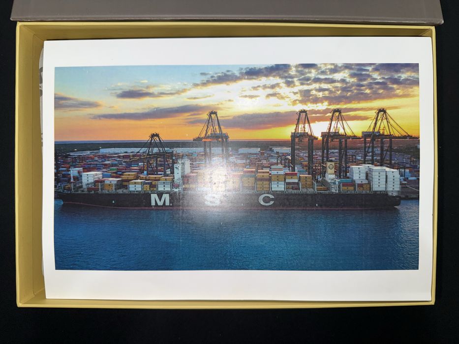 Фирменный деревянный пазл MSC (эксклюзивный подарок, новый)