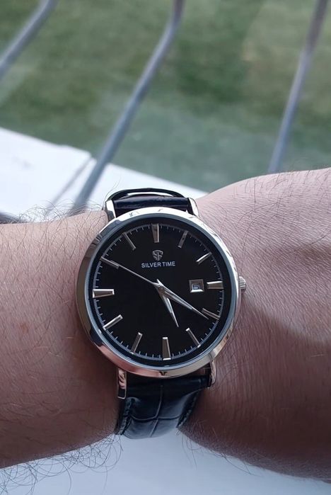 Новый Часы серебро мужской