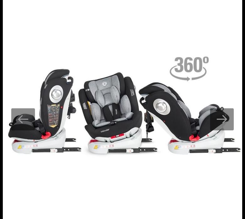 Scaun auto 0-36 kg rotativ Coccolle Nerio Diamond black