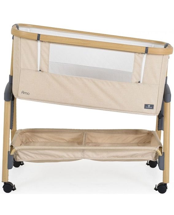 Бебешка кошара с подвижна преграда Cangaroo - Amo, бежова