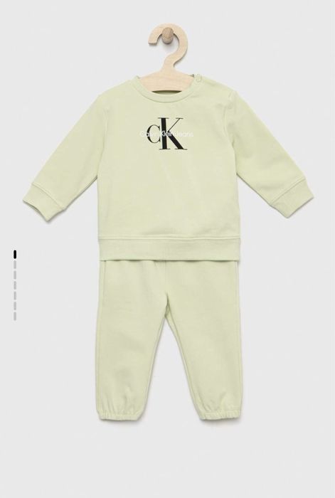 Комплетк за бебета Calvin Klein Jeans 6-9 бял