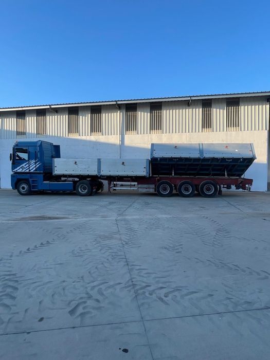 Cardi semiremorca cu obloane rabatabile pentru tractor - bena cereale