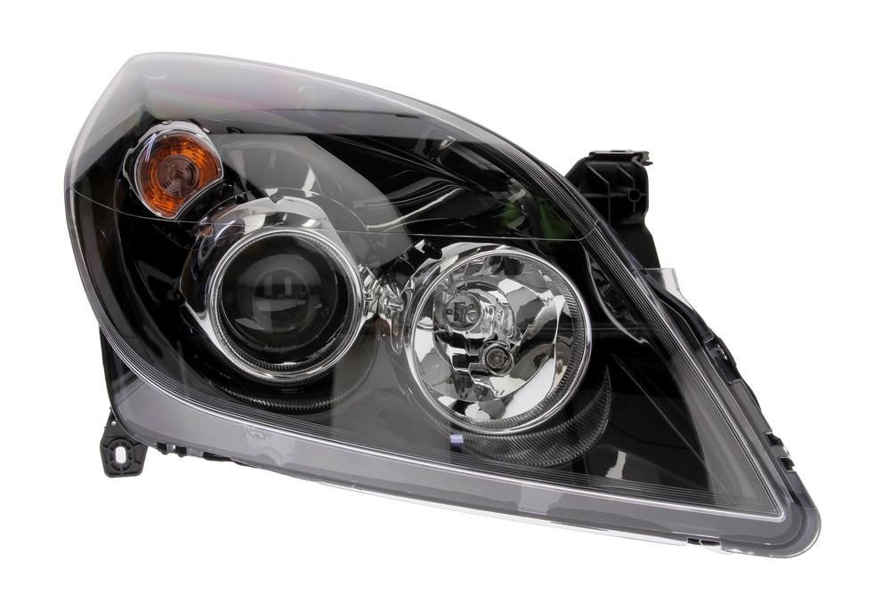 Far Opel Signum, 09.2005-08.2008, Opel Vectra C, 09.2005-09.2008, Electric, tip bec H1+H7, omologare ECE, cu motoras, negru, 1216580; 93179919, Dreapta, marca Depo