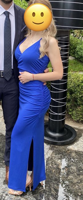 Официална рокля Jake*s в кралско синьо - блестяща