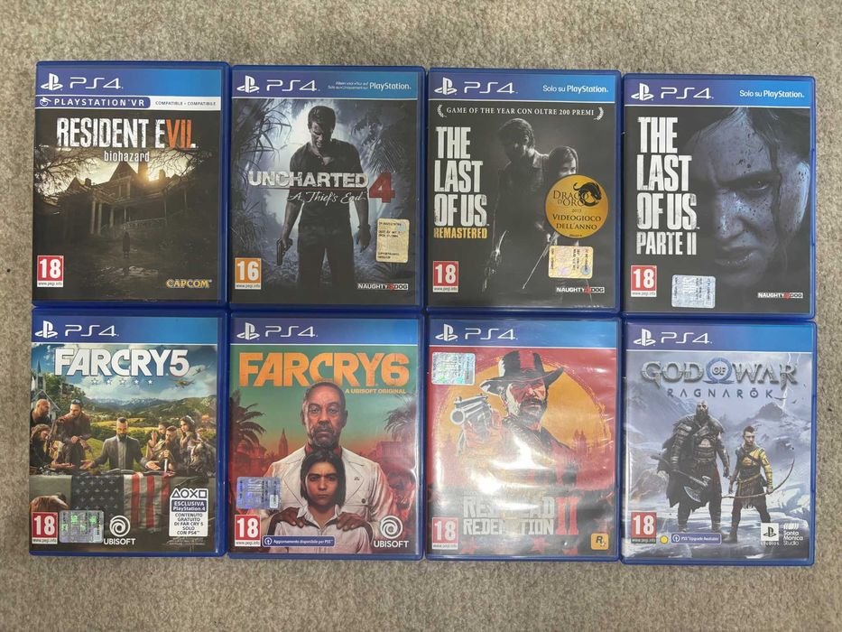 PS4 Slim 500GB + PSVR + Move + 2 Controllers + 8 Games AAA Bundle