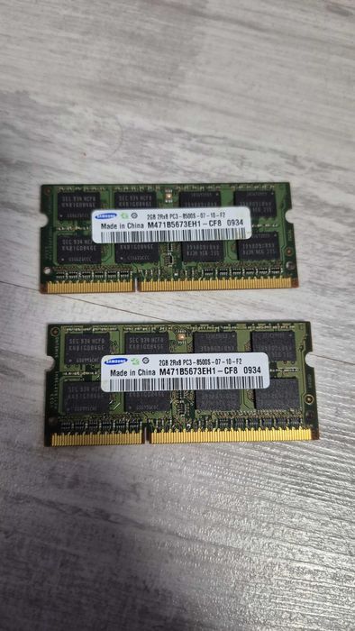 Kit Memorie RAM Laptop DDR3 Samsung 4GB (2x2GB) 1066MHz PC3-8500S