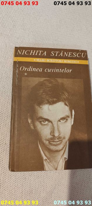 carte carti Nichita Stanescu ordinea cuvintelor