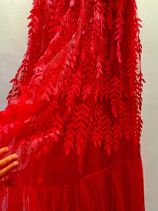 Rochie de bal/ de seara cu aplicații florale Elisabetta Franchi noua