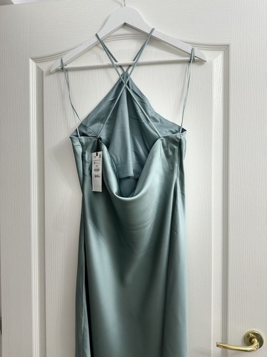 Rochie lungă satinata -Zara