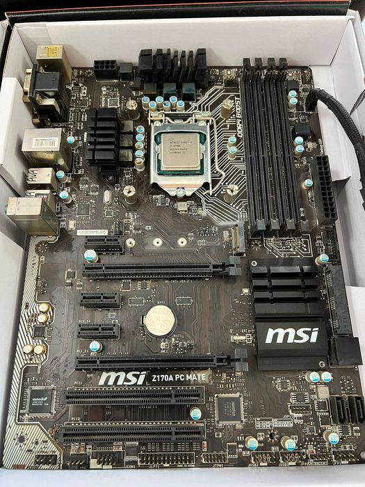 OFERTA KIT cu procesor Intel Skylake, Core i7 6700K 4 GHz Socket 1151 + MSI Z170A PC MATE