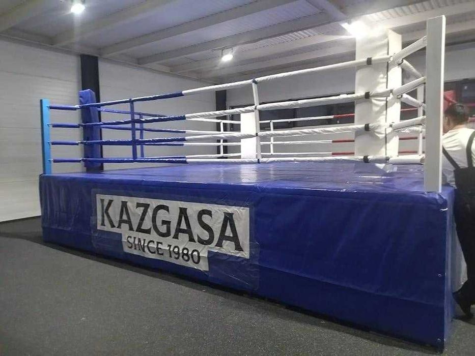 Ринг боксерский на упорах 6м х 6м (боевая зона 5м х 5м) KZ ТОП ПРОДАЖ!