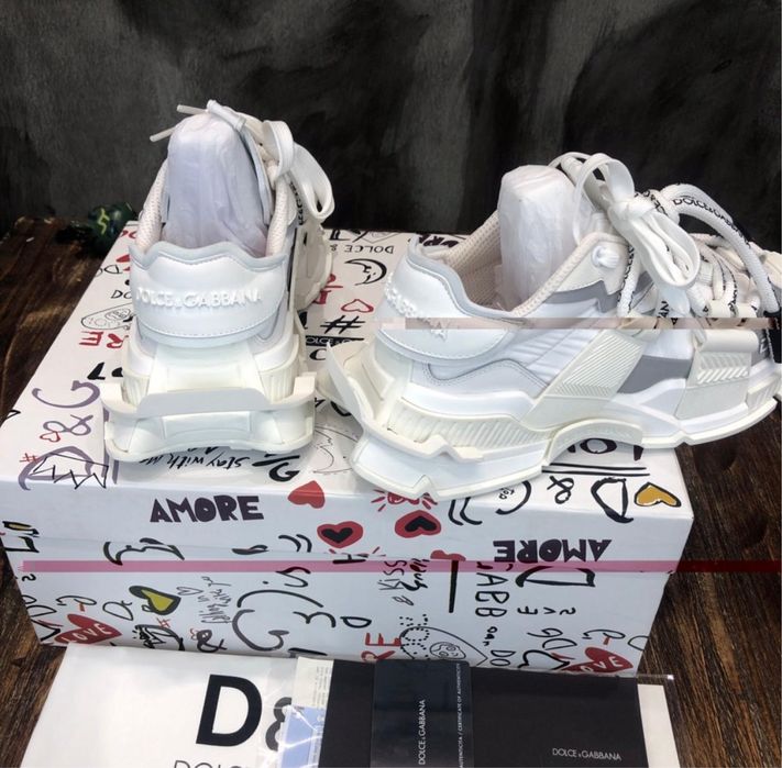 Adidasi Dolce Gabbana Space White