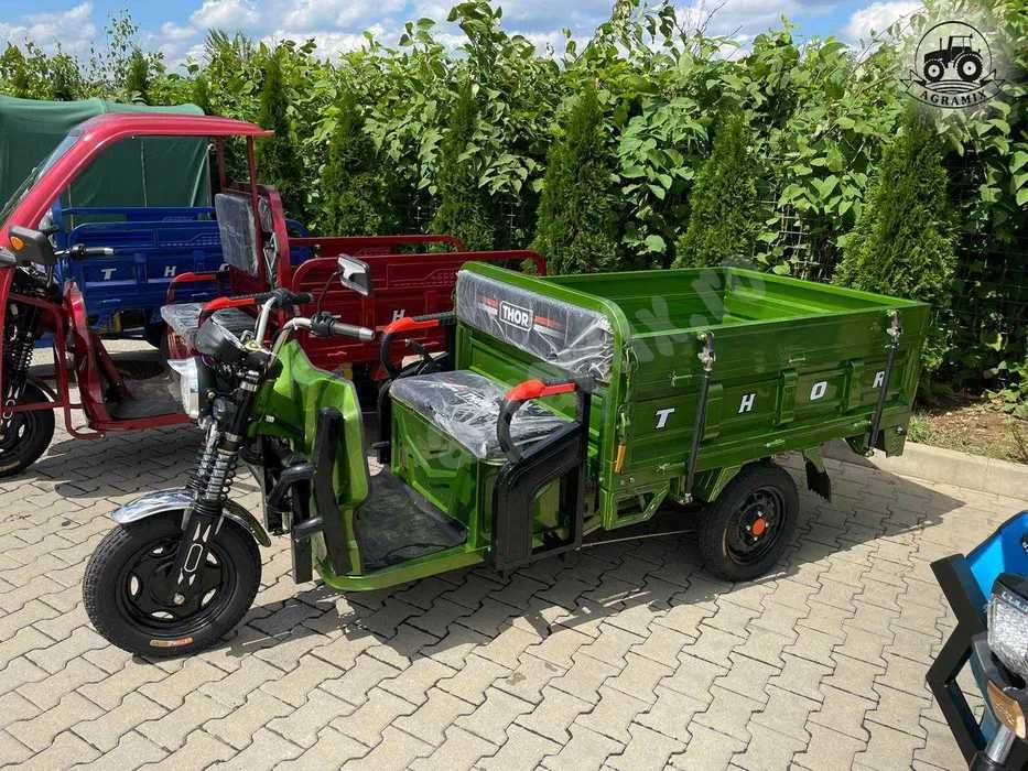 Triciclu Thor worker basculabil cu bena Agramix nou oferta rate