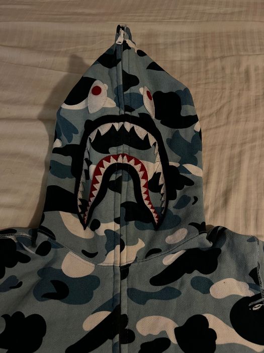 BAPE Marine Camo Shark Zip Dress Onepiece ORIGINAL