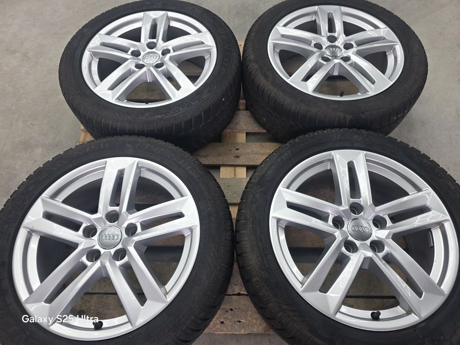 Лети джанти 17ки 5х112 Audi + зимни гуми 225/50/17 Dunlop