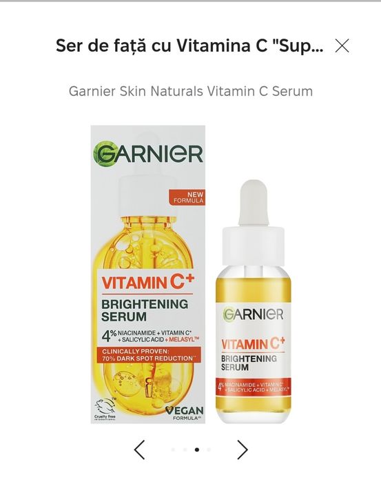 Serum cu vitamina C Garnier