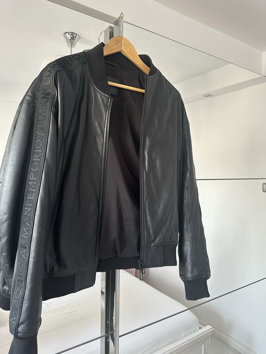 Geaca de piele Emporio Armani originala din piele naturala 100%