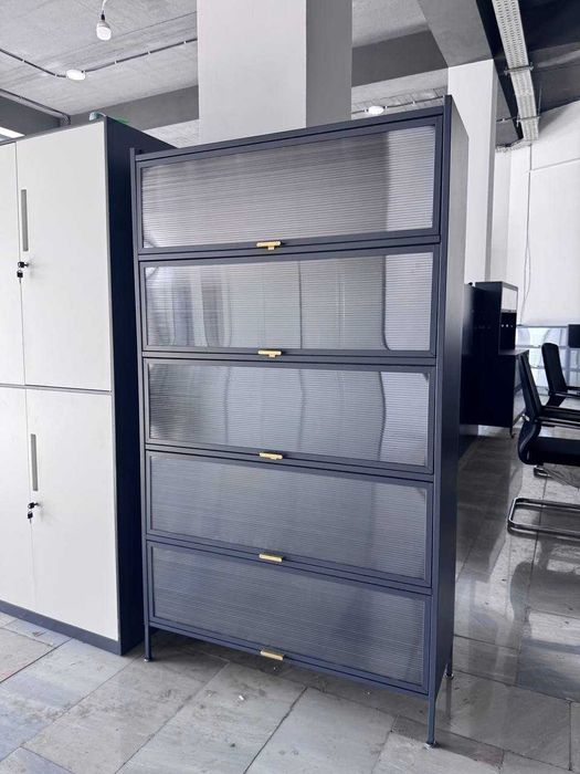 кухонный шкаф/ не проводящий пыль/ с выдвижными дверями/ для кухни