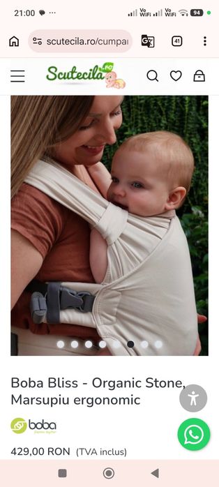 Boba Bliss Marsupiu ergonomic