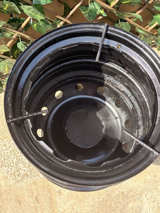 Soba din janta de masina pt gratar , fara usa, lucioasa