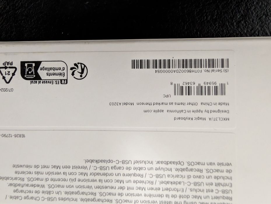 Tastatură Apple Magic Keyboard (USB–C) Nouă Sigilată!