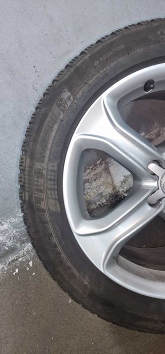 Set jante originale Audi R17 ET28 5x112 + anvelope Michelin Alpin 6 225/50 R17