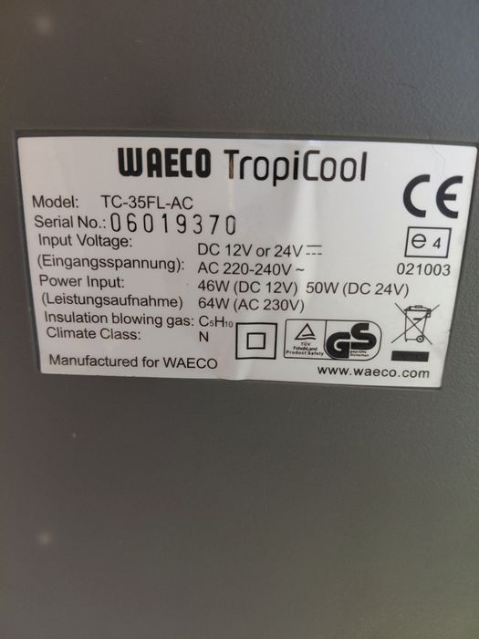 Термоелектрическа хладилна кутия Waeco TropiCool  ТС 35
