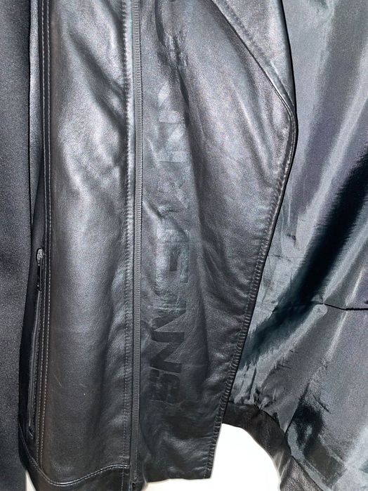 DKNY Men's Leather Motorcycle Jacket