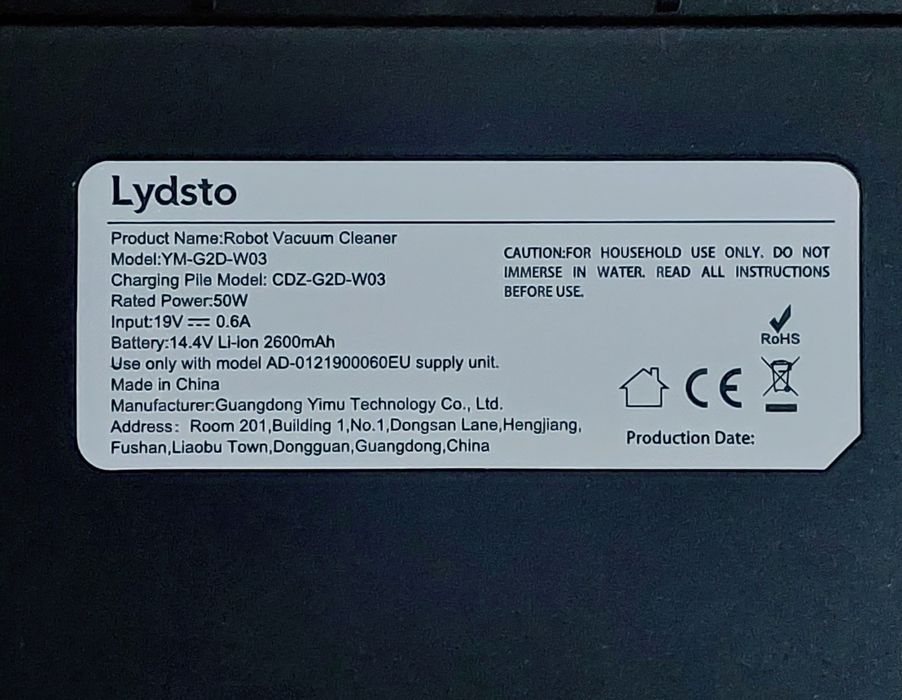 Срочно продается Робот пылесос Xiaomi Lydsto Robot Vacuum G2D