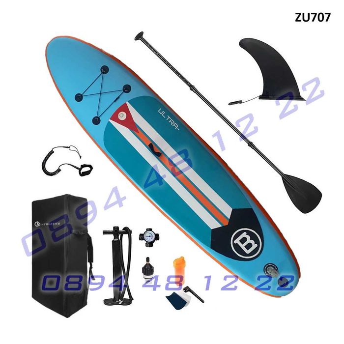 Надуваем дъска сърф SUB борд 10'6 падъл съб sup стенд ъп плуване