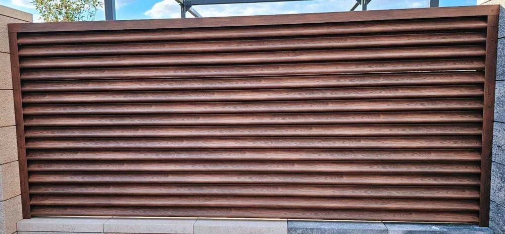 Garduri din panou stil jaluzele, sipca metalica, tabla, plasa si BCA