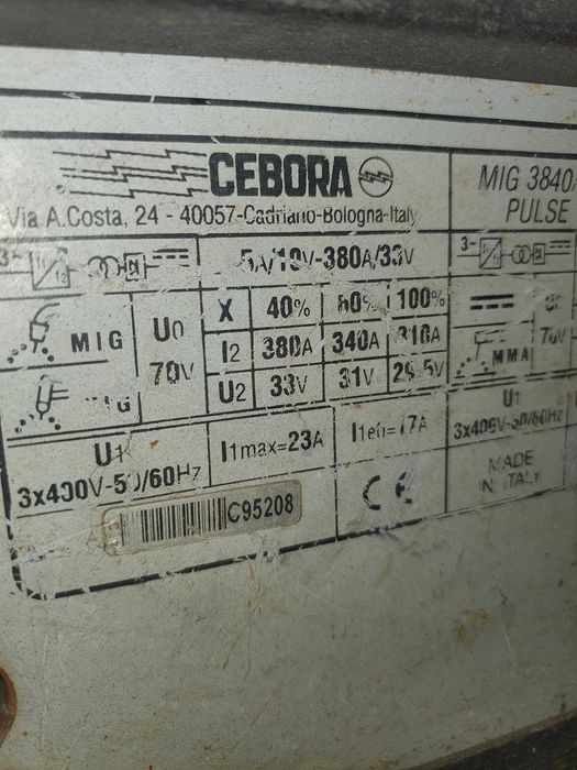 Телоподаващо CEBORA MIG 3840/T