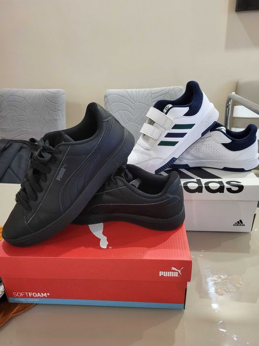 Puma Спортни обувки Rickie Classic с еко кожа за момче, 39 номер