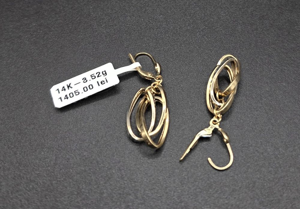 Cercei aur 14k 3.52gr