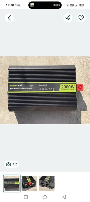 Invertor 12v 220v convertor 2000w