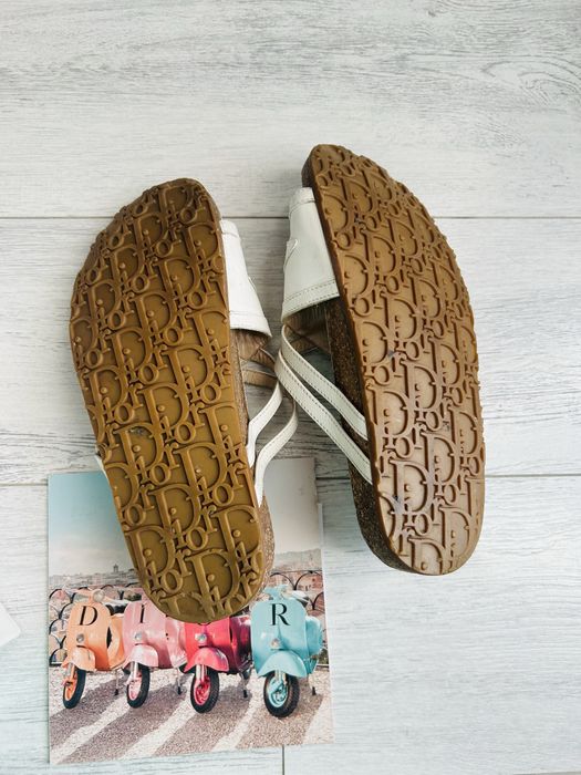 Dior - оригинални бели чехли