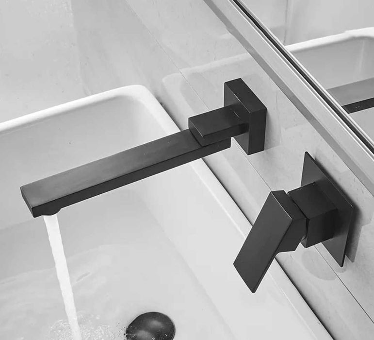 Смесител за вграждане черен мат